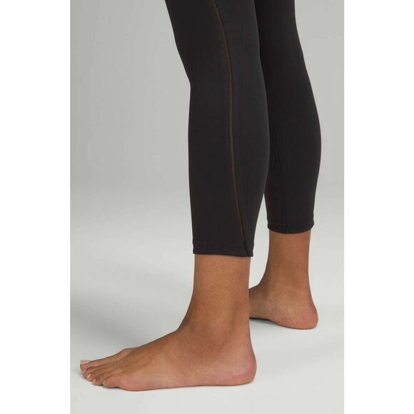 Lululemon W5DPLS Women's Sz 2 Black Nulu Mesh Panels High-Rise 25" Tights - Picture 11 of 13